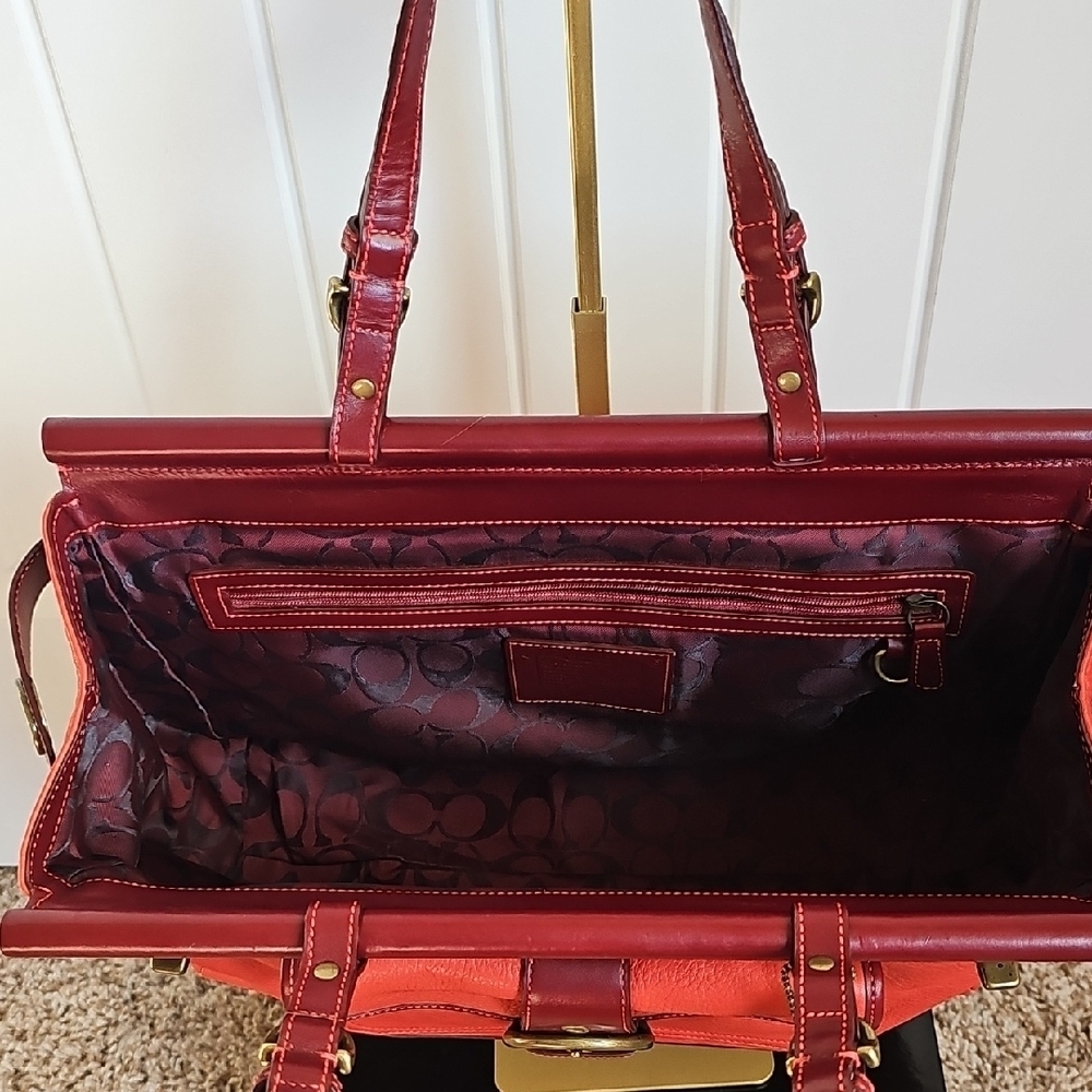 Coach Vintage Rare 2004 Soho Dowel Top Leather Satchel Limited Edition - Picture 6 of 15